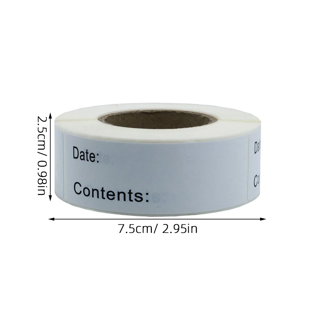 1 Roll English Record Date Stickers Self Adhesive DIY Indexed Note Paste for Craft Teaching Learning Eco Friendly Paper