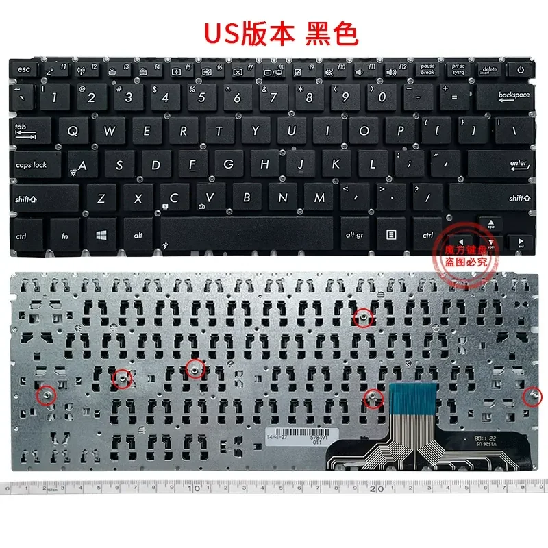 New Black Silver Laptop Keyboard Replacement for ASUS UX301 UX301L UX301LA UX301LN UX301A