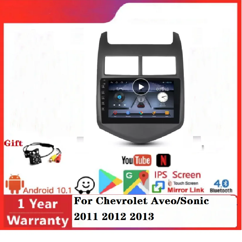 Android 10 4G LTE IPS DSP автомобильный DVD vcd cd mp5 плеер для Chevrolet Aveo/Sonic 2011 2012 2013, DVD-плеер, автомобильное радио, видеостерео