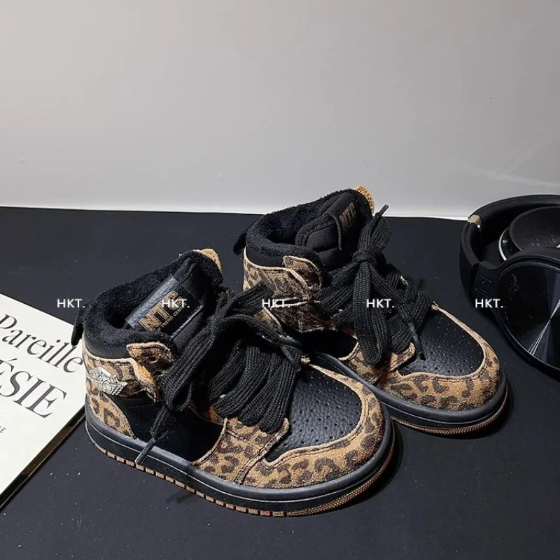 

Kawaii Y2K повседневная обувь, модная детская обувь, высокие кроссовки из натуральной кожи, детская обувь для уличных танцев для мальчиков и девочек, новинка весны