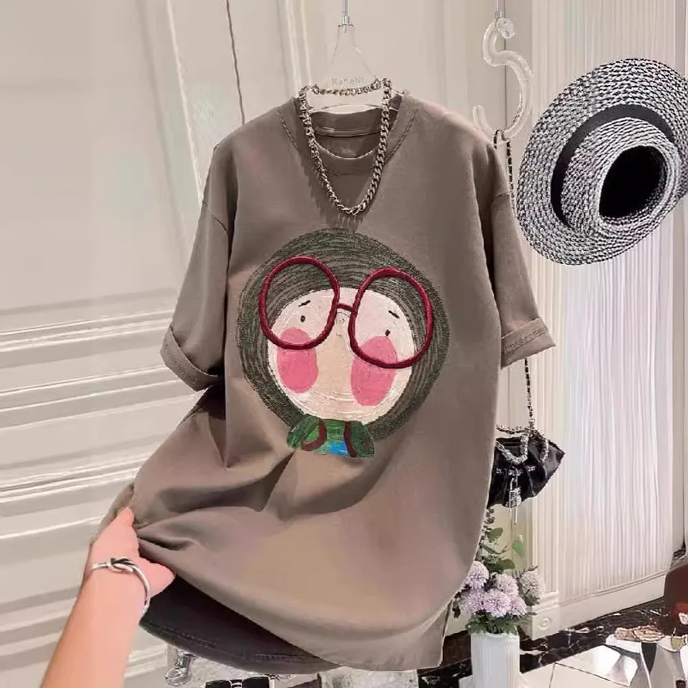 

Women's Short Sleeve T-Shirt Loose Casual Thickened Autumn Winter Cotton Sweatshirt V-neck Half Sleeve Base Shirt Inner Wear