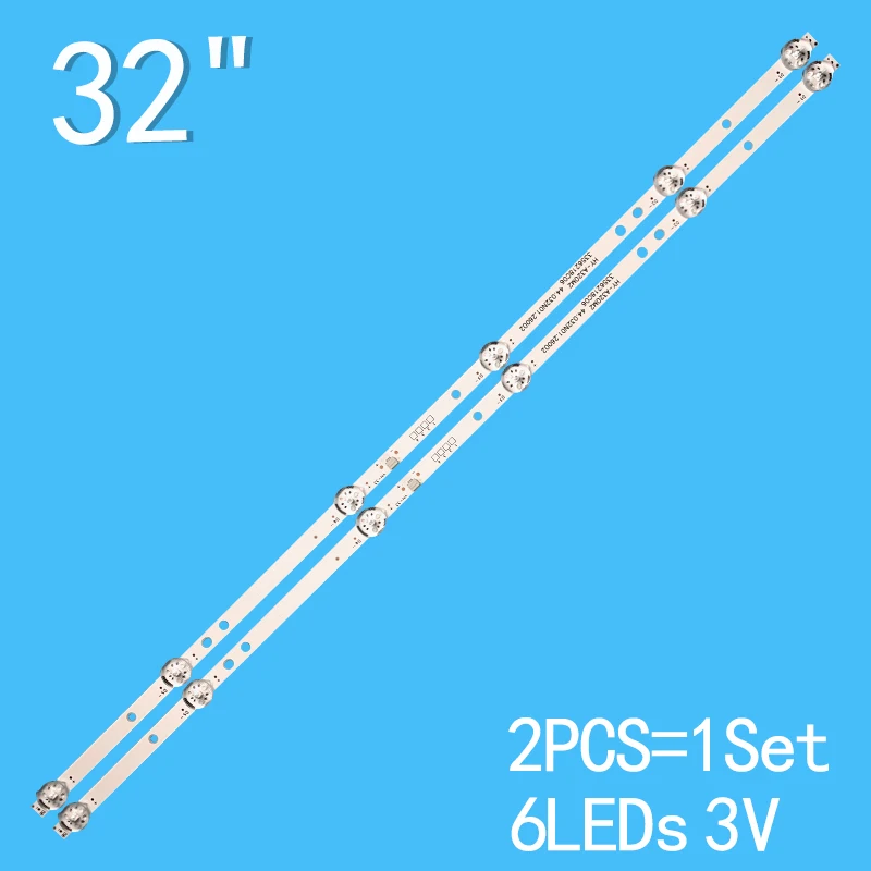 2PCS 6LEDs 3V 560mm For Strips For DIGMA 32-inch 32E9 Hy-A320E9 3356218C06 E331251 C1L029108 STV-LC32ST3001F CC02320D570V12 320L