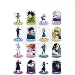 Game Gon Freecss Killua Zoldyck Hyskoa Syarnorke Kurapika Reorio Acrylic Stand Doll Anime Figure Model Plate Cosplay Toy Gift