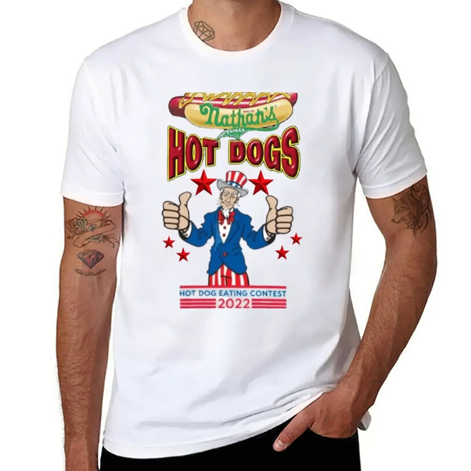 

Nathan's Famous Hot Dog 2022 T-Shirt Aesthetic clothing plain aesthetic clothes customs mens designer t shirt