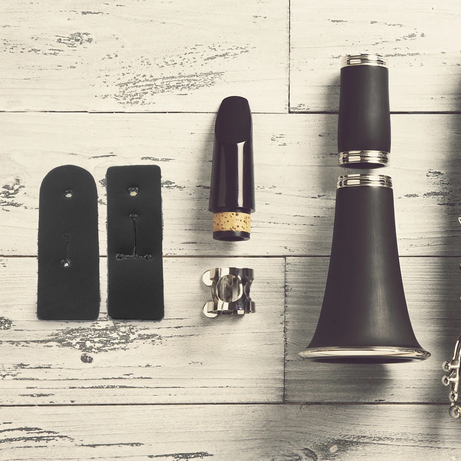 

2Pcs Clarinet Neck Strap Thumb Tab Premium Wear Resistant Material Reliable Secure Fit for Clarinet Sling Compact Portable