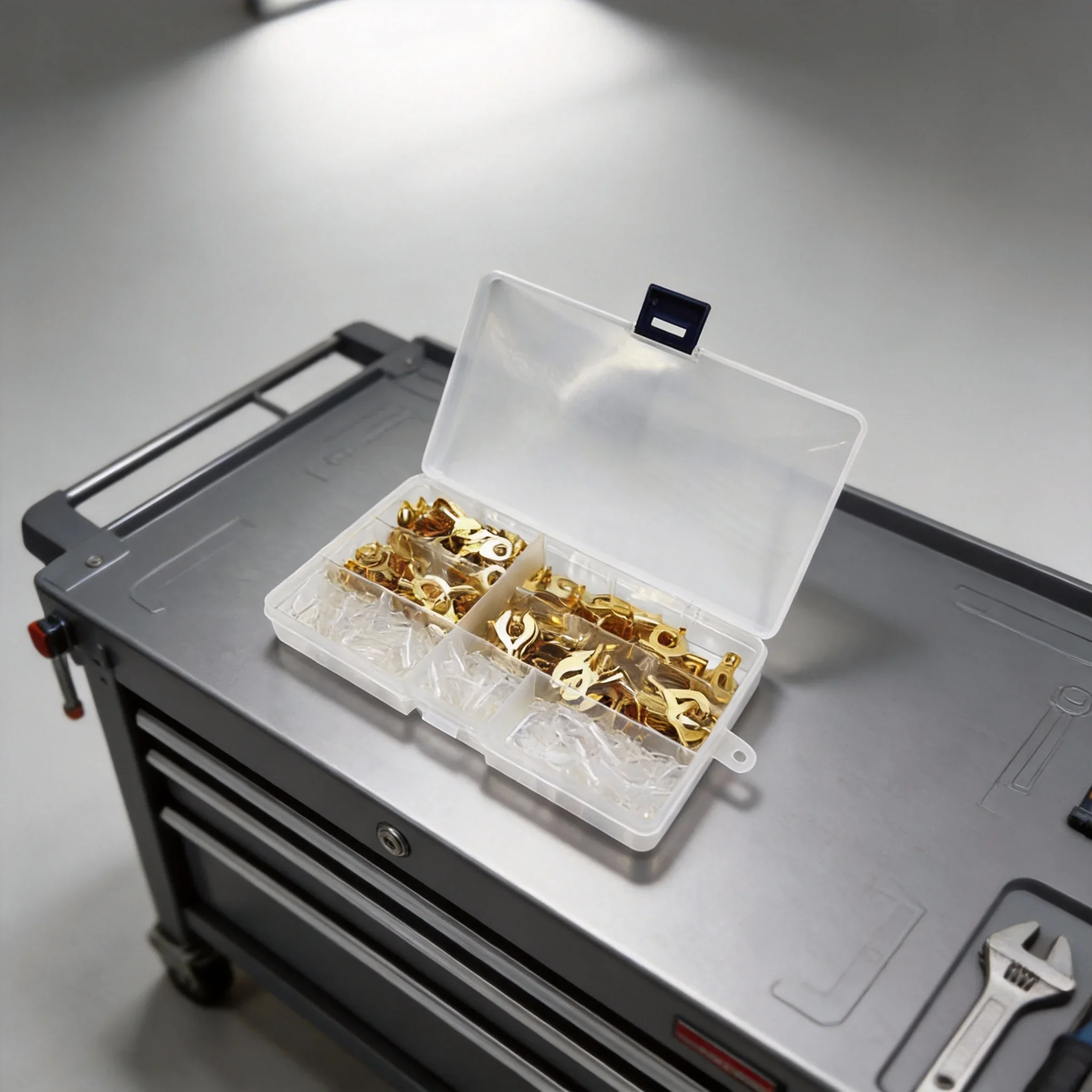 

Набор из 320 золотых кольцевых клемм-коннекторов с изолированными вилочными и кольцевыми наконечниками для обжима проводов, медные клеммы-кольца для обжима