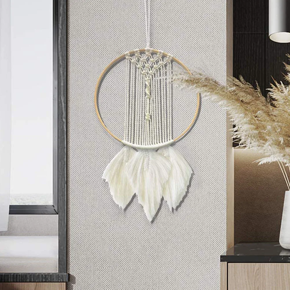 

1pc Bohemian Tapestry Dreamcatcher Wall Hanging Pendant Sturdy Home Decor For Living Room Bedroom Nursery Cafe Studio