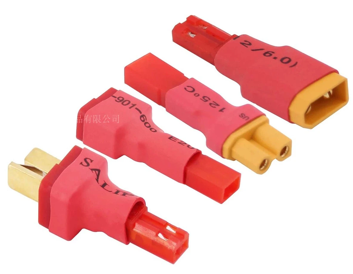 AMASS XT30 To JST To T EC3 Connector Adapter for Model Aircraft Lithium Battery Car Model Aircraft Vehicle