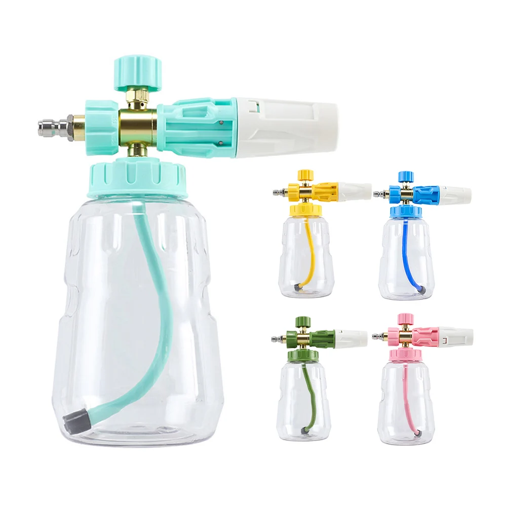 1Pc Snow Foam Lance For Car Wash 360 Degree Rotation Spray Tip Foam Spray Bottle Quick Release Foam Pump For Pressure Washer