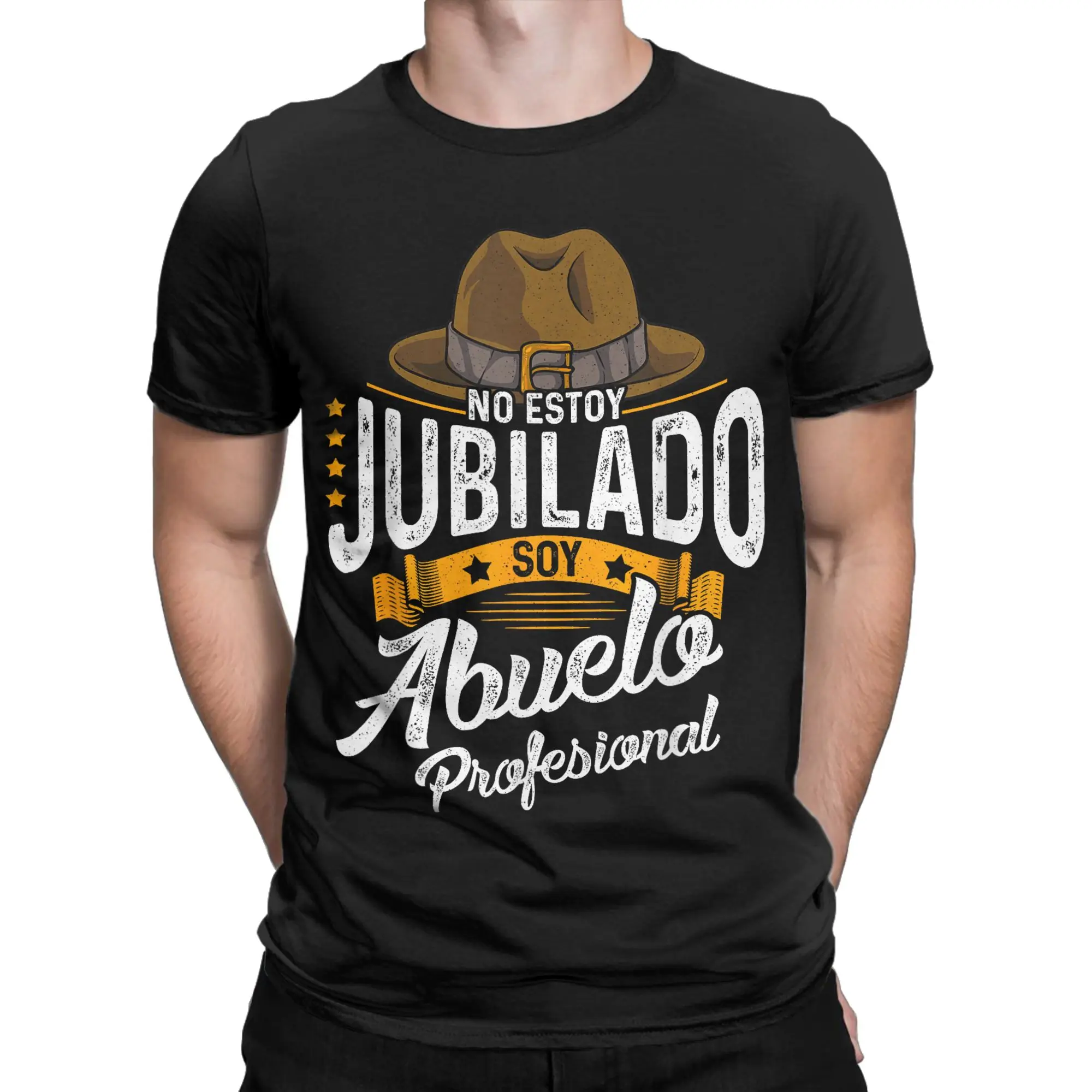 No Estoy Jubilado Soy Abuelo Profesional  Tee Shirt for Men Women Gift T Shirts  Cotton Clothing