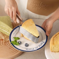 Professional Stainless Steel Cake Slicer - Triangle Cutter & Separator for Perfect Slices, Birthday Parties, Pizza & Cheesecakes