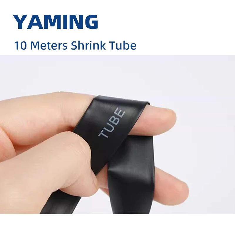 Ten Meters/lot DIY Triple Shrinkage Black Cable Sleeve Heat Shrink Tubing Tube 10/11/12/14/15mm