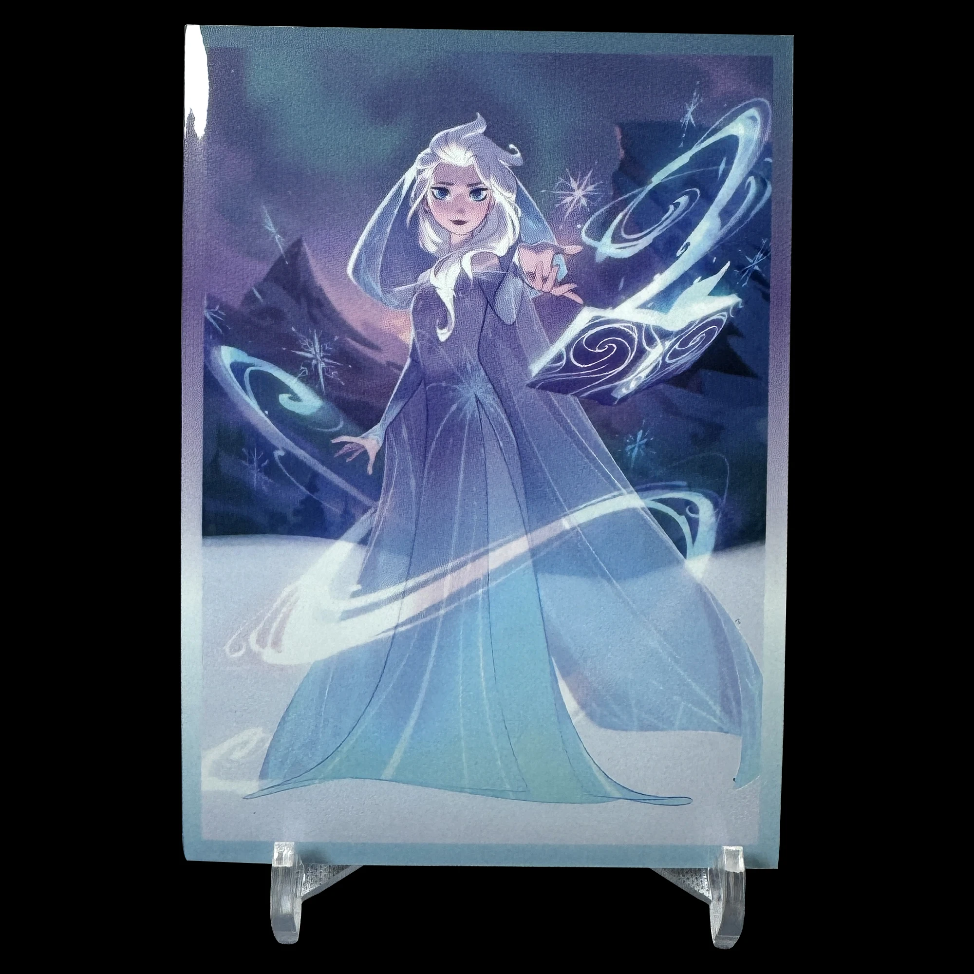 60PCS Elsa Card Sleeves Lorcana Protector Standard Size Cards Shield Graphics Protector Color Sleeves Playing Board Game Cover