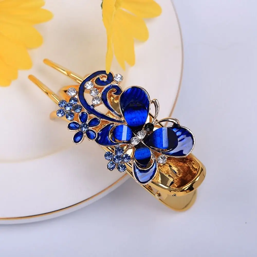 

Tools Metal Mother Hair Clip Flower Rhinestone Duckbill Clip Korean Style Hairpin Female Hair Accessories Butterfly Hair Clip