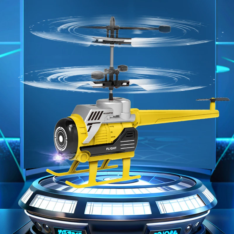 Helicopter With Obstacle Avoidance Function Drop-resistant Induction Remote Control Suspension Aircraft Toys For Boy Kid Gift