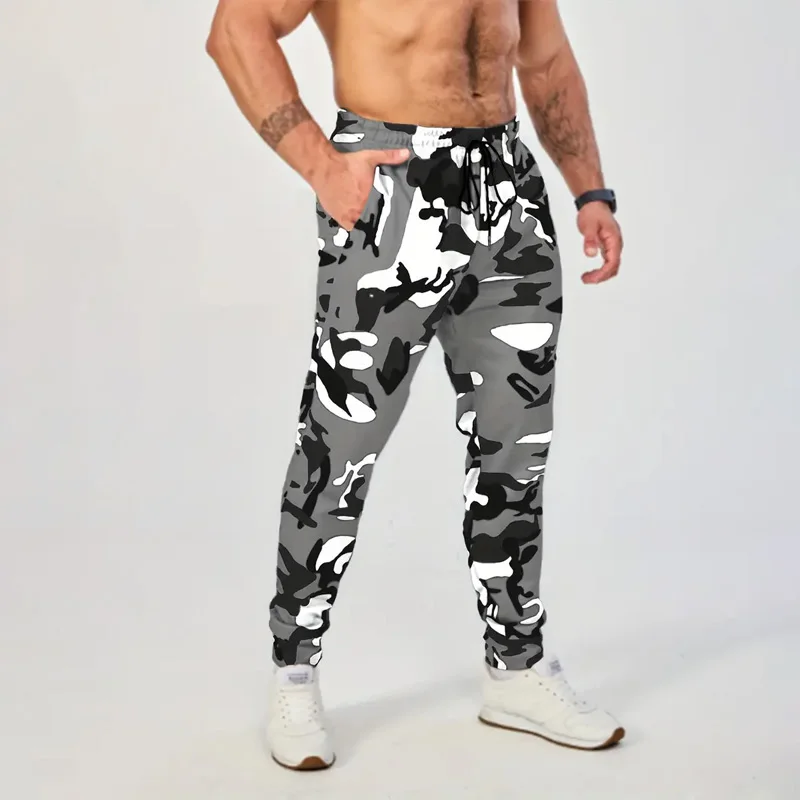 

3D Digital Print Sport Camouflage Trousers Men Casual Running Jogger Trousers Men Sweatpants