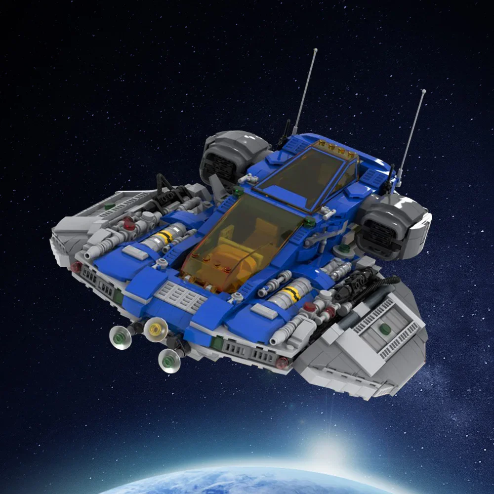 

MOC-171617 MPV Reliant Spaceship Building Blocks Model Classic Space Cargo Ship Bricks DIY Assembly Toys Children Birthday Gifts