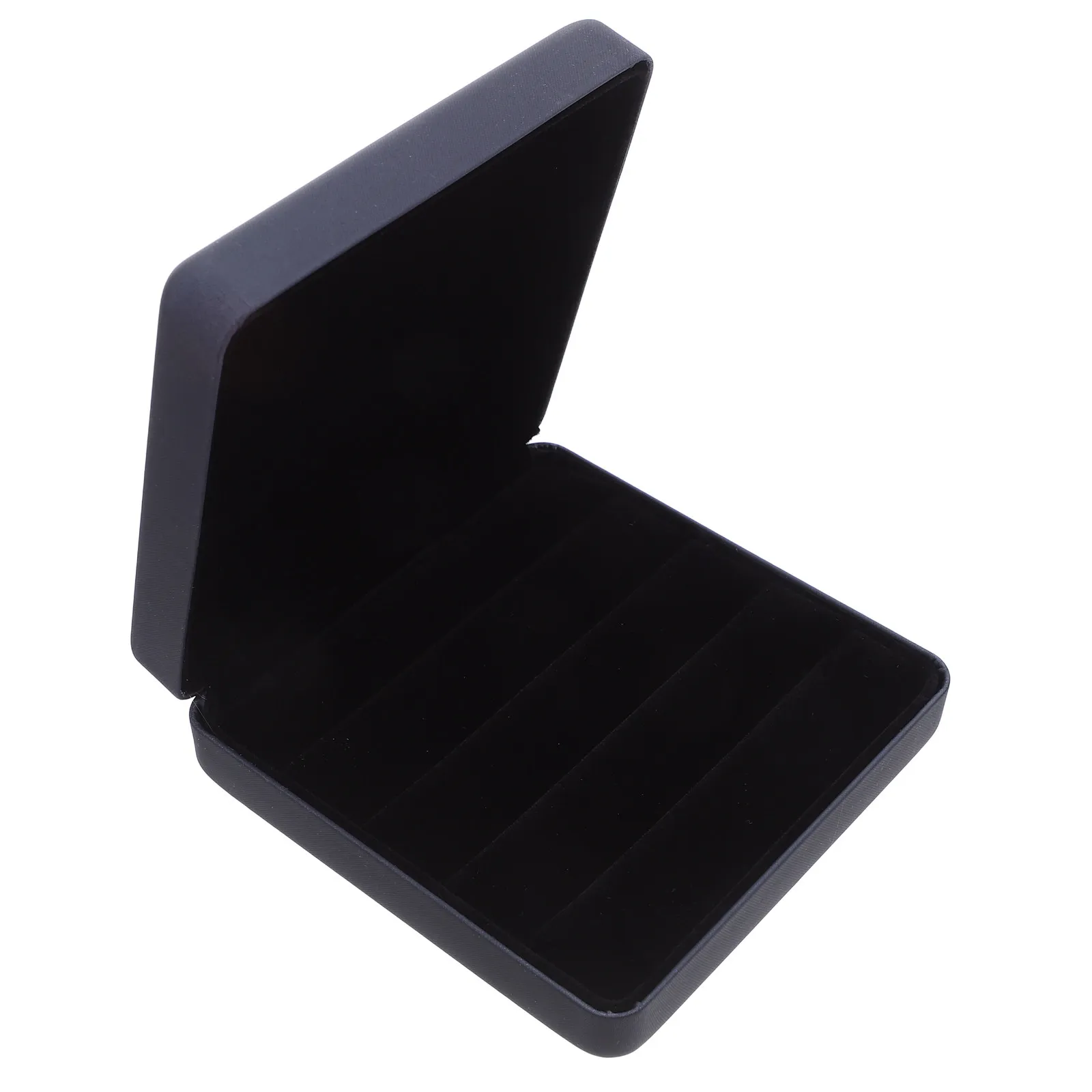 

Compact Ring Organizer Case Multi-Compartment Jewelry Storage Box for Travel Home Office Display Portable Earrings Rings Holder