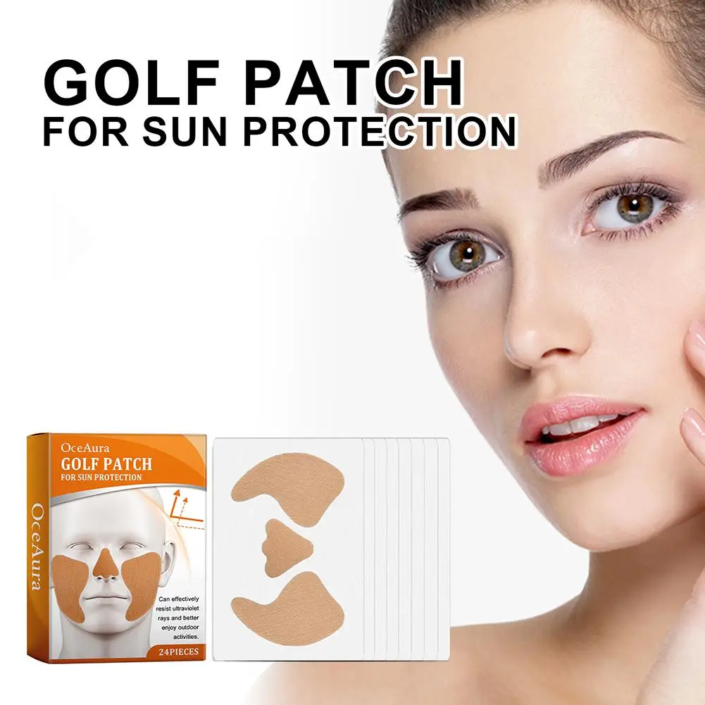 Uv Stickers Golf Face Patches For Screen Outdoor Cut Eye Patch For Skin Soothing Reduce Freckles Moisturizing Protec O1f8