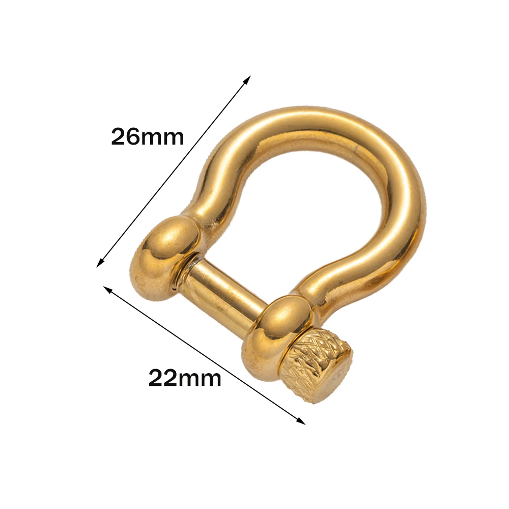 1 stks 304 Rvs D-Ring Anker Beugel Sluitingen Schroef Lock Boog Hoefijzer Gesp voor DIY Armbanden Portemonnee Sieraden Maken
