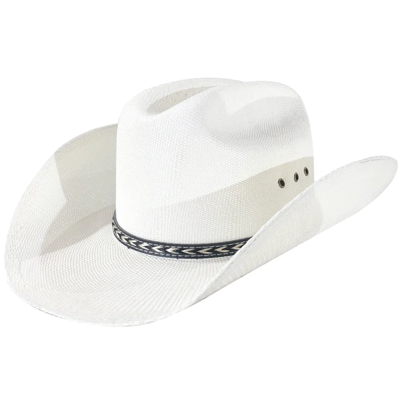 New Men's Vintage Western Cowboy Hat Handmade Straw Weaving Beach Sun Hat Gentleman Cowgirl Jazz Hat Sombrero Hombre