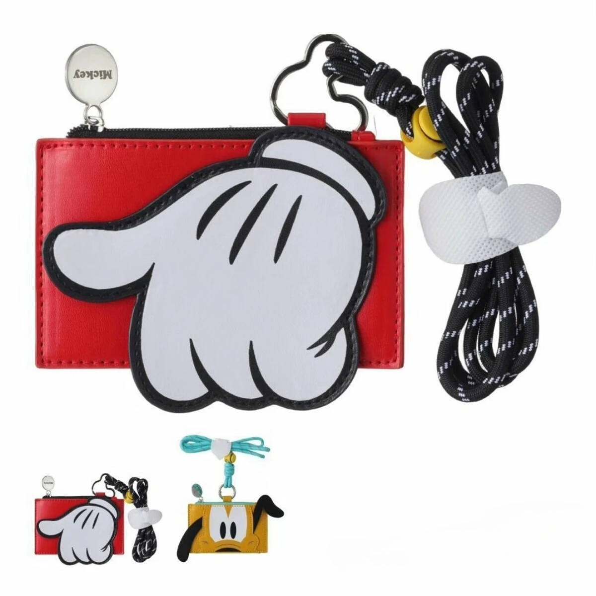 

Disney Pluto 95th Anniversary Official Adjustable Neck Lanyard Card Holder Wallet IID Badge Holder I Travel Organizer