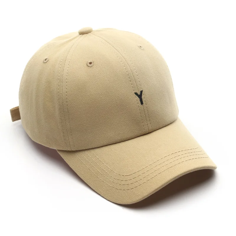 Cotton Baseball Cap for Men and Women Letter Y Embroidery Sun Hats Fashion Summer Sun Protection Snapback Caps Unisex