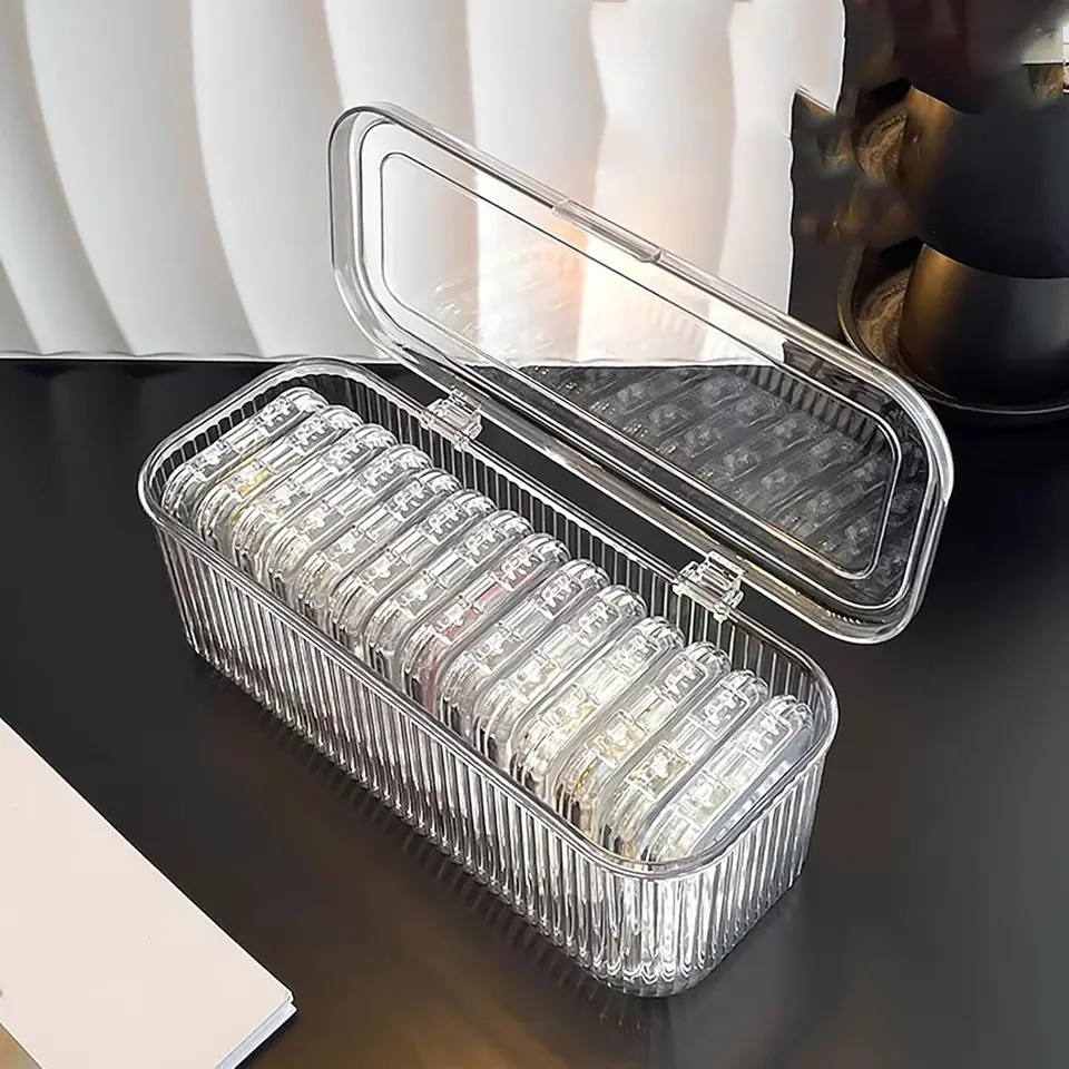 Transparent Acrylic Jewelry Organizer with Anti Tarnish Compartments