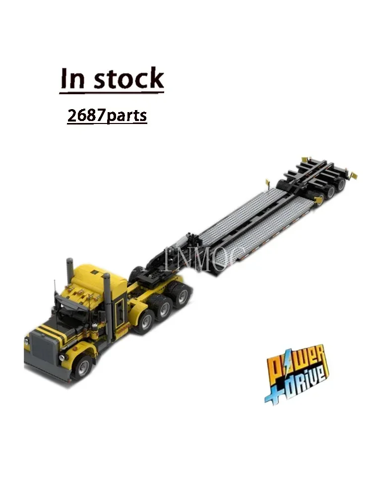 MOC-4846&MOC-4691Cargo transporttruck dumper, vrachtwagen bouwsteenmodel, creatief MOC speelgoed voor jongens, verjaardagscadeau voor kinderen - afbeelding 2