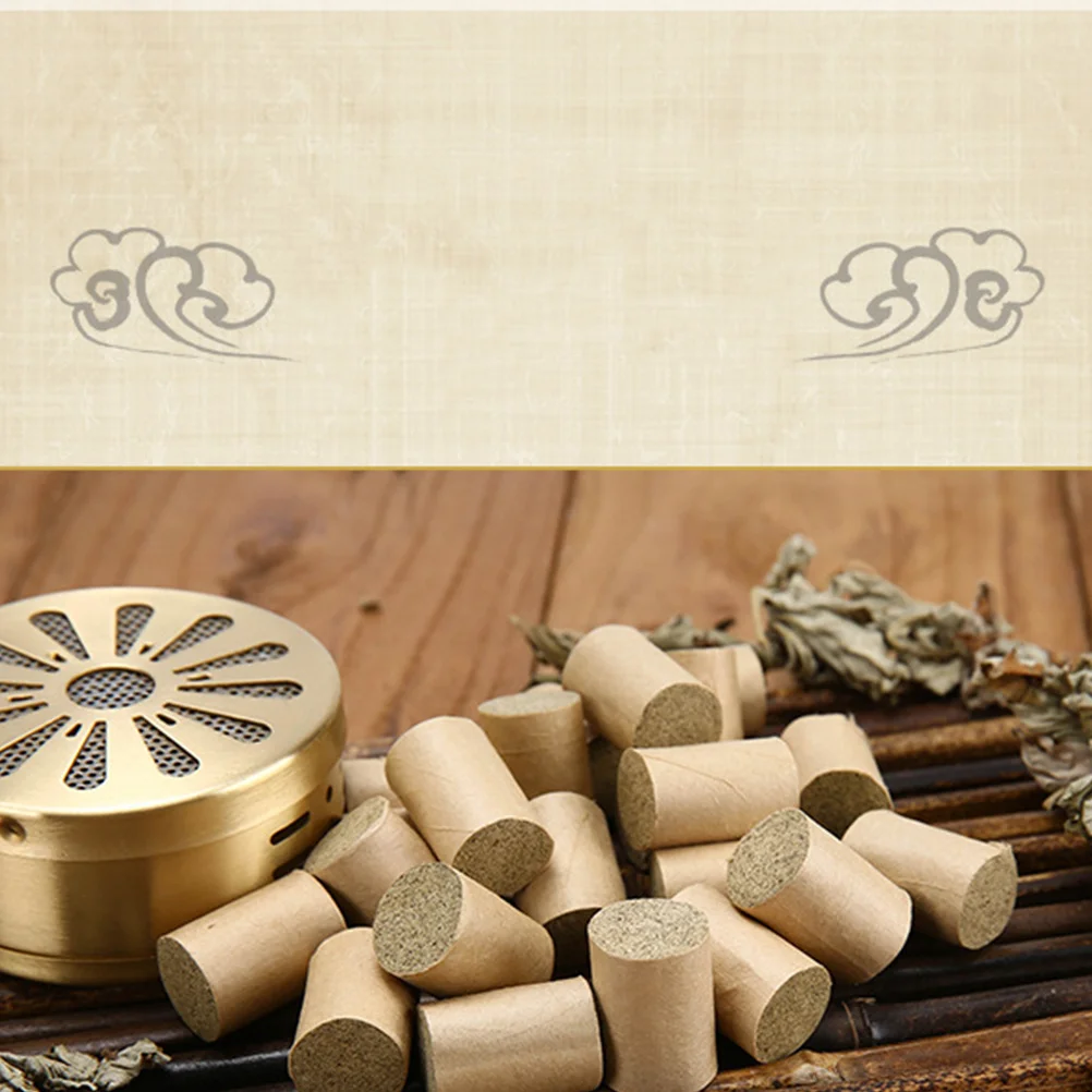 

Handmade Pure Moxa Rolls 1.8x2.7cm Wild Mugwort Stick Mild Heat Therapy Moxibustion Stick Moxa Sticks Handmade Sticks