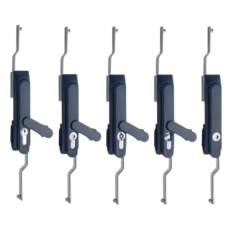 

Electrical Cabinet Door Lock MS100-3 Connecting Black Powder Coated Multi-Point Rod Control Lock Heavy Duty Push Latch Cylinders