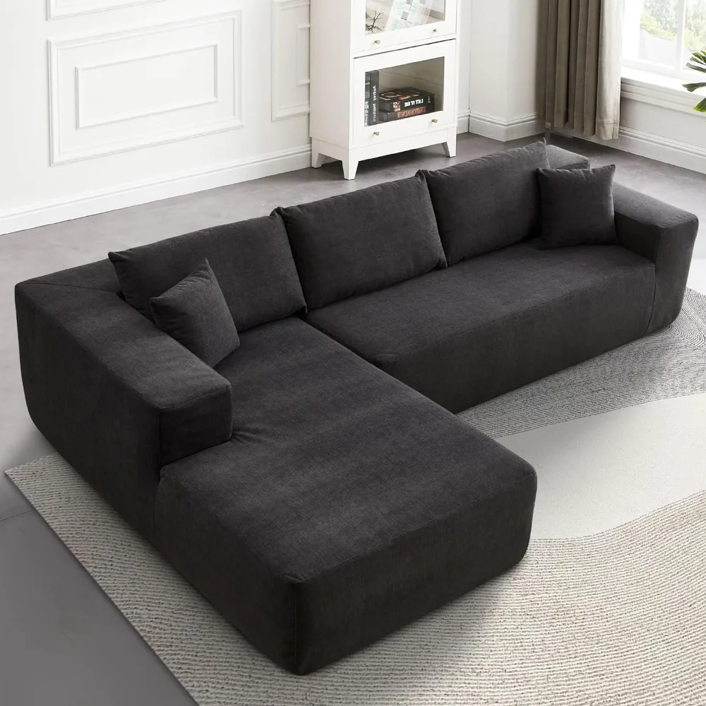 

Modern L-Shape Modular Sectional Sofa,Simplified Style Upholstered Sofa Couch,2 Piece Free Combination Sofa for Living Room