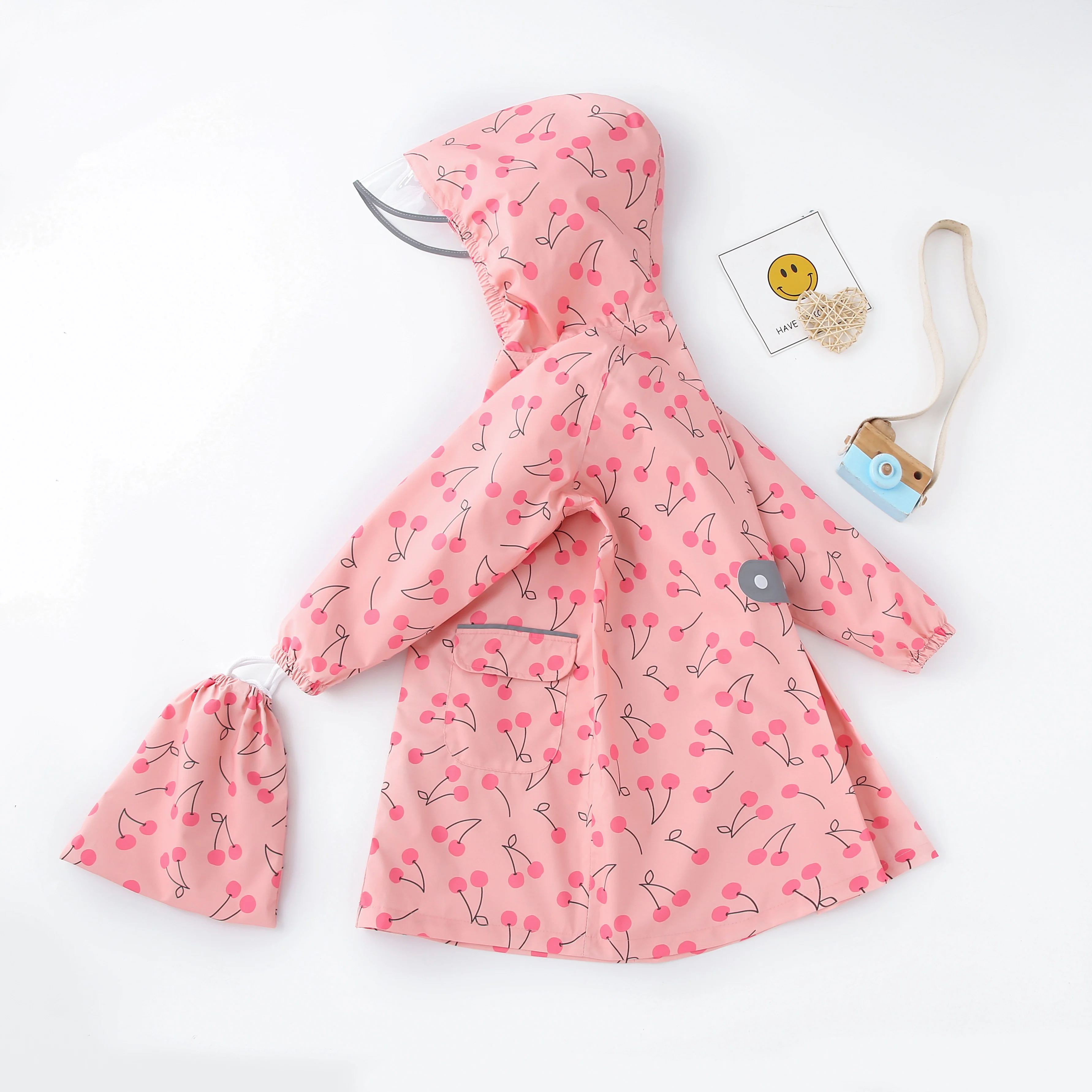Children’s Raincoat World Children Rain Coat Kids Boy Girl Tour Light Waterproof Soft Rainwear Raincoats for kid