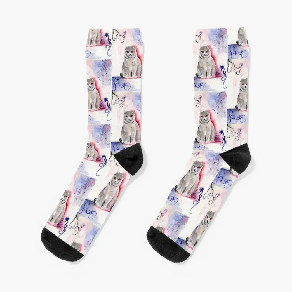 Scottish Fold Socks ankle man Woman Socks Men's