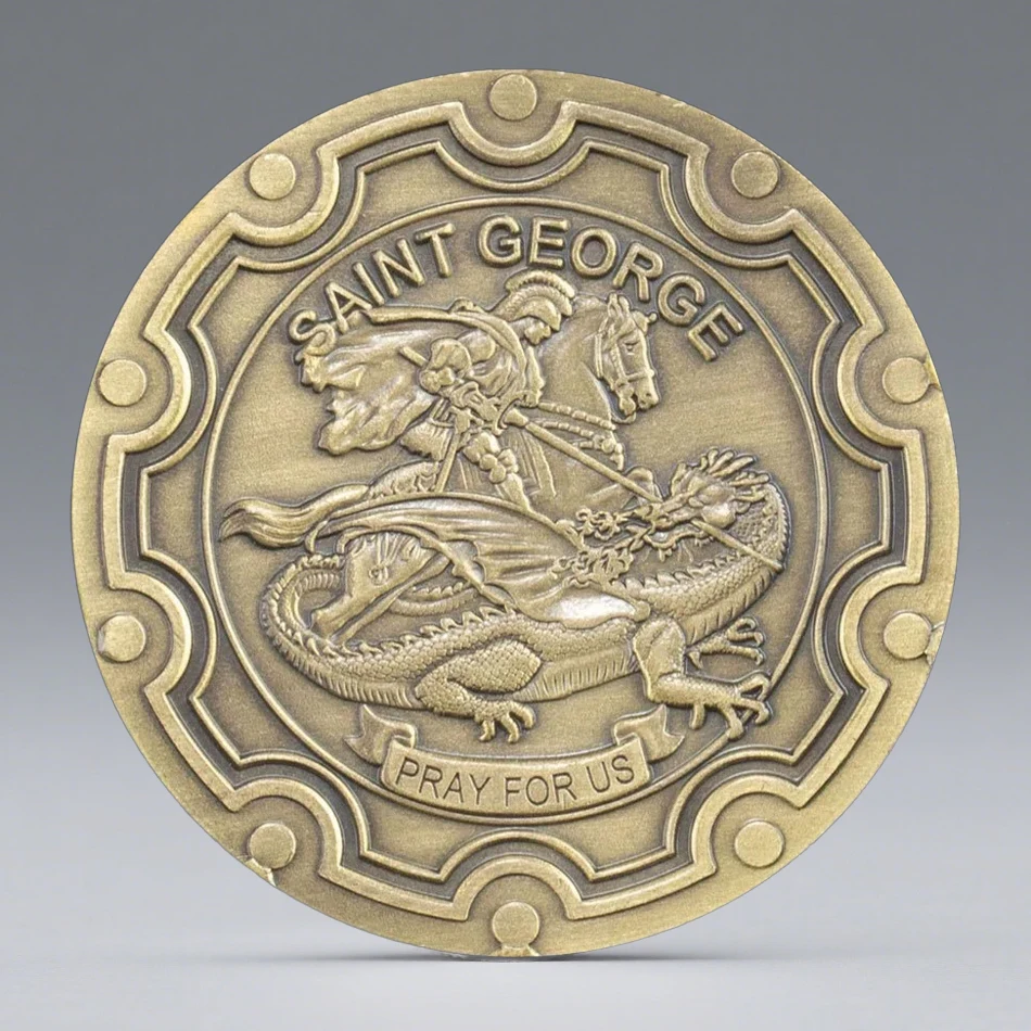 The World Operation Iraqi Freedom Collectible Coin Saint George Copper Plated Souvenir Coin
