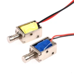 1pc DC 3V 5V 6V 9V 12V Mini Tiny Push-Pull Square Solenoid Through Type Electromagnet Stroke 4mm
