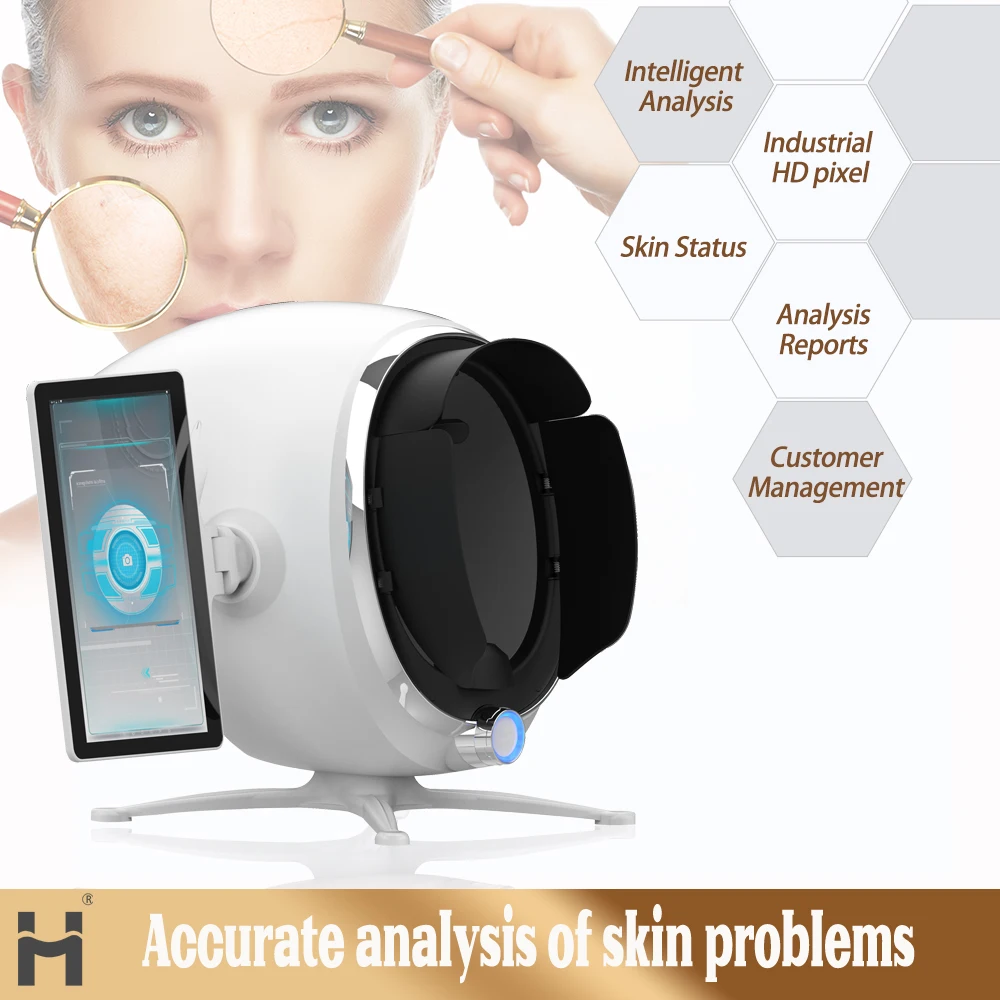 14-in-1 Professional Facial Skin Analyzer Digital Smart Mirror Scanner With Visia Analysis EU/US Plug Compatible