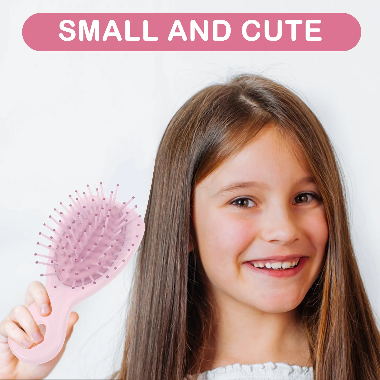 

Air Bag Hair Brush Compact Cute Small Combs for Travel Violet Purse Size Cleaning Portable Pocket Beard Comb Men