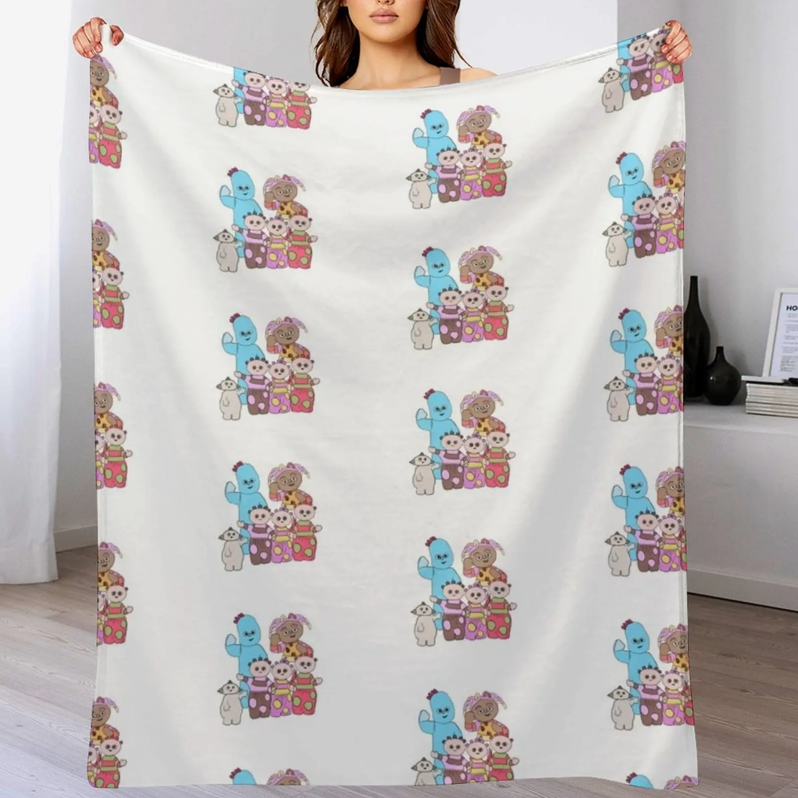 

Iggle piggle , upsy daisy, Makka Pakka Throw Blanket Retros Blankets For Sofas warm winter Blankets