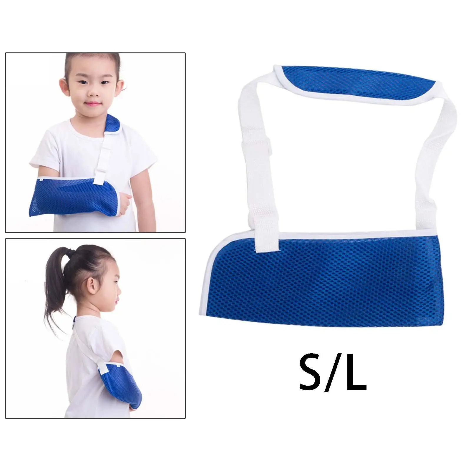 Breathable Mesh Arm Sling for Kids Brace Shoulder Injury Sling for Broken Arm Rotator Cuff Shoulder Injury Left or Right Arm