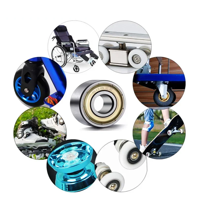 10PCS Bearing 608rs 608zz 608 2rs 623zz 624zz 625zz 635zz 626zz 626 627zz 688zz 687zz 609zz 3D printer parts skateboard image 5
