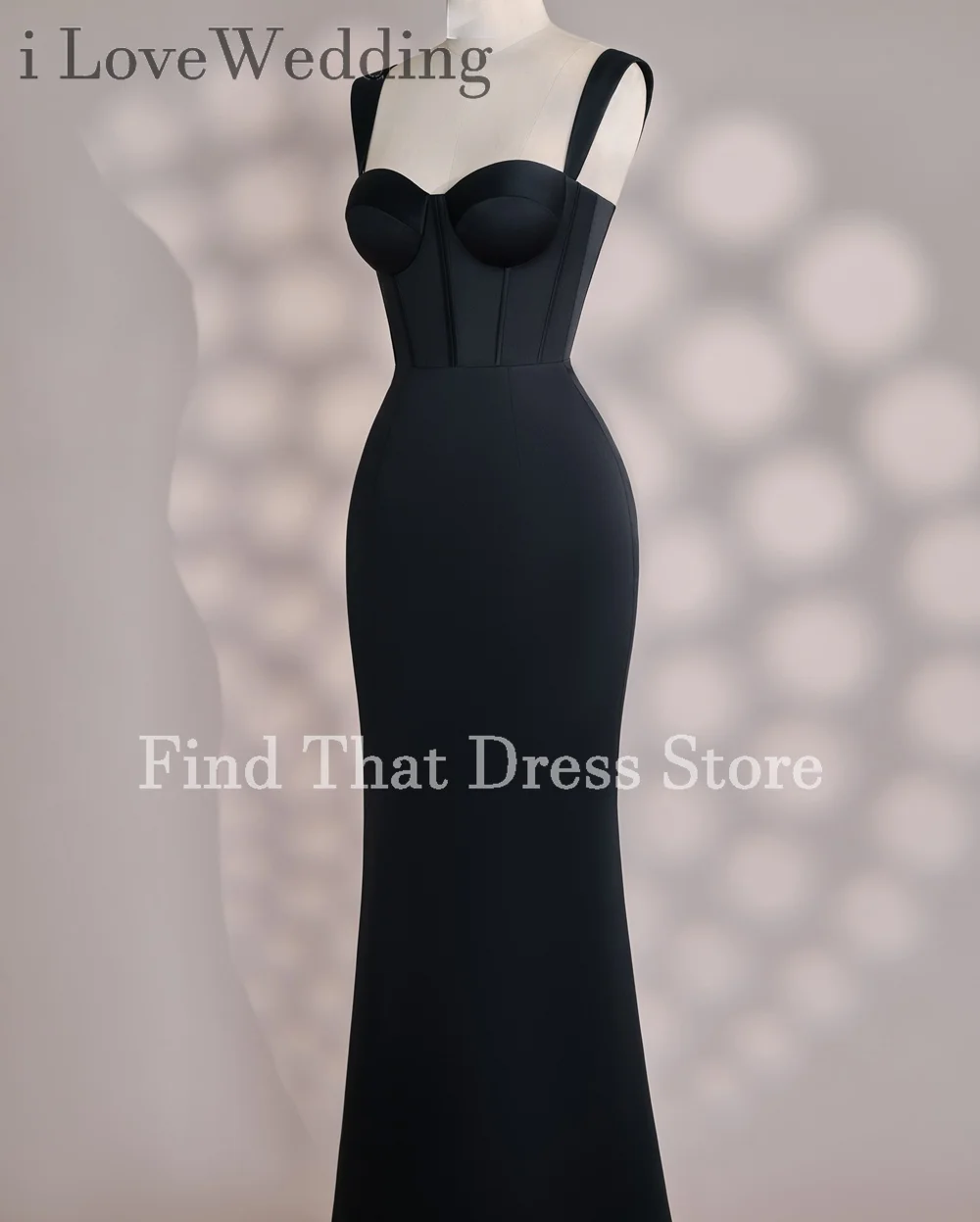 Nach Maß Schwarz Spaghetti-trägern Mantel Formales Abendkleid Backless Maxi Länge Prom Party Kleid Vestido de novia