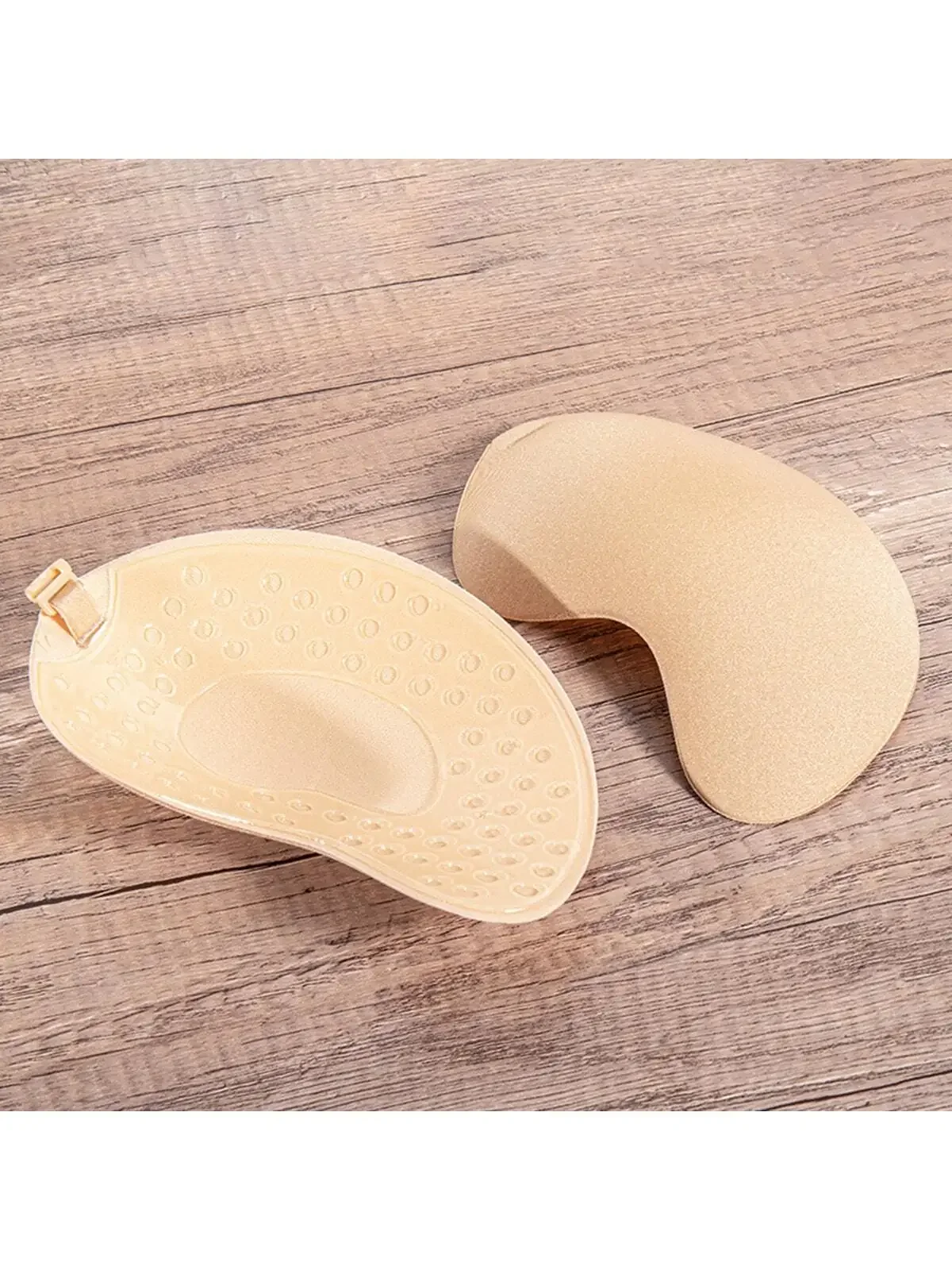 زوج واحد من حمالة صدر غير مرئية من السيليكون لكوب المانجو للنساء مع ملابس داخلية مجمعة رفيعة