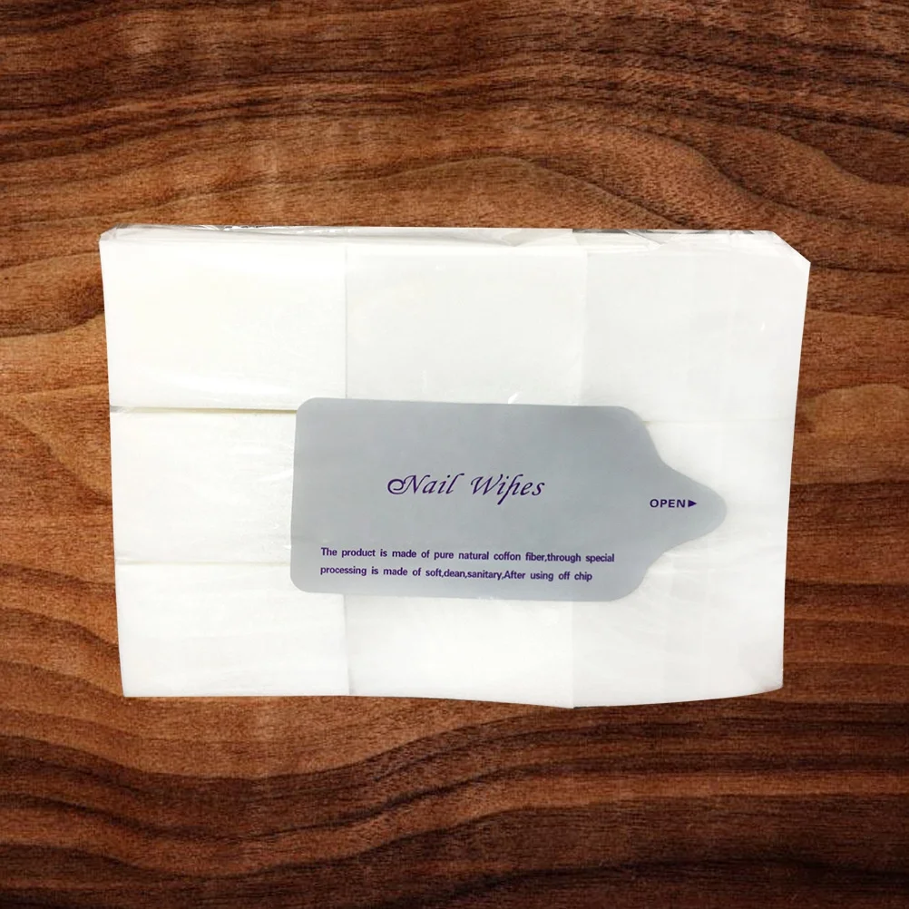 900 pçs sem fiapos removedor de esmalte almofadas macio absorvente toalhetes de algodão descartáveis para remoção de maquiagem limpa de unhas uso portátil