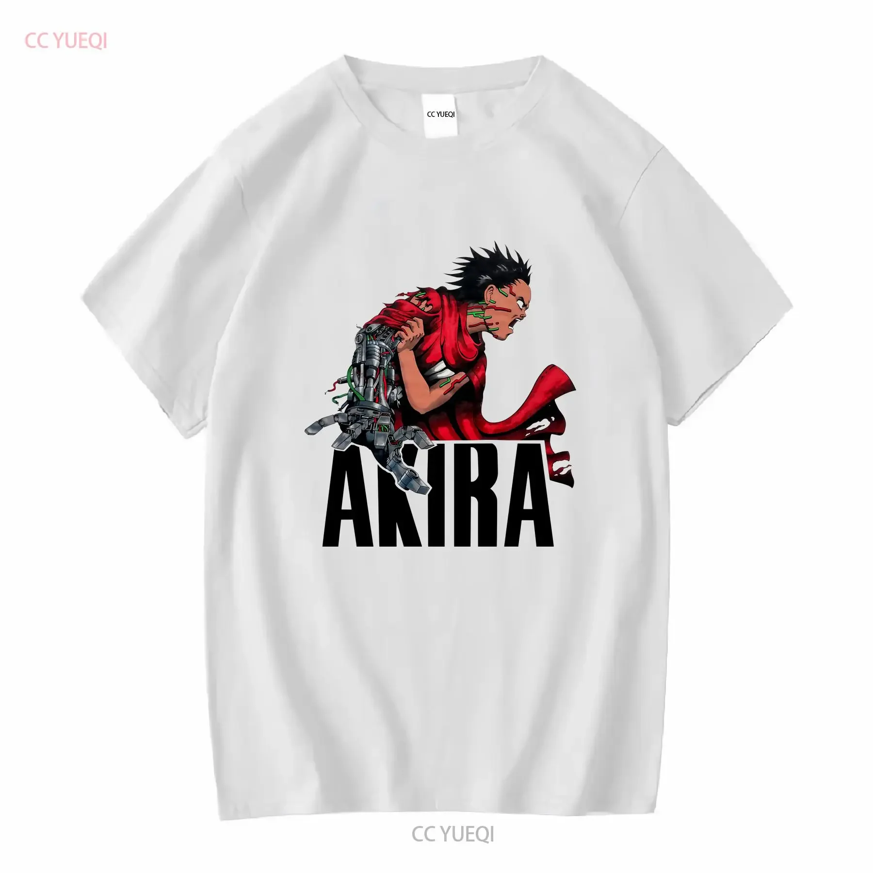 

Новая белая футболка Akira 1988, японская анимированная научная фантастика, Токио, винтажная, универсальная, дышащая, повседневная, мягкая, винтажная