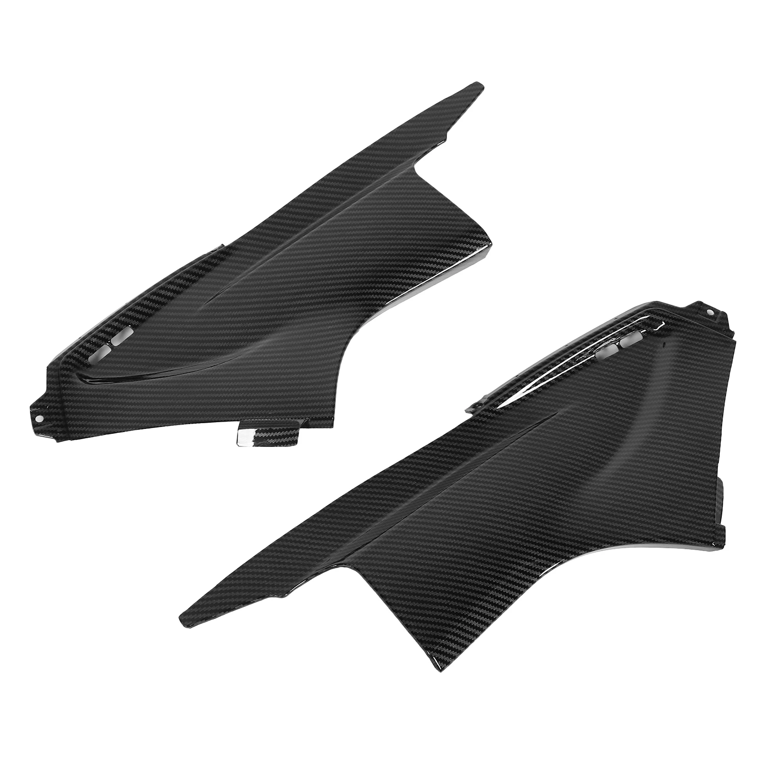 Motorcycle Side Air Duct Cover Pair Carbon   Side Air Duct Cover Fairing Insert Part Fit for  YZF R6 2003‑2005