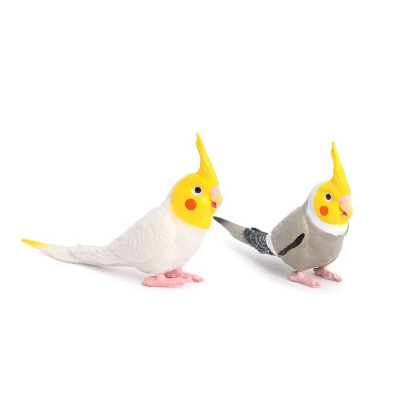 محاكاة كوكاتيل نموذج سطح المكتب الببغاء زخرفة الطيور الصغيرة ديكور المنزل #1