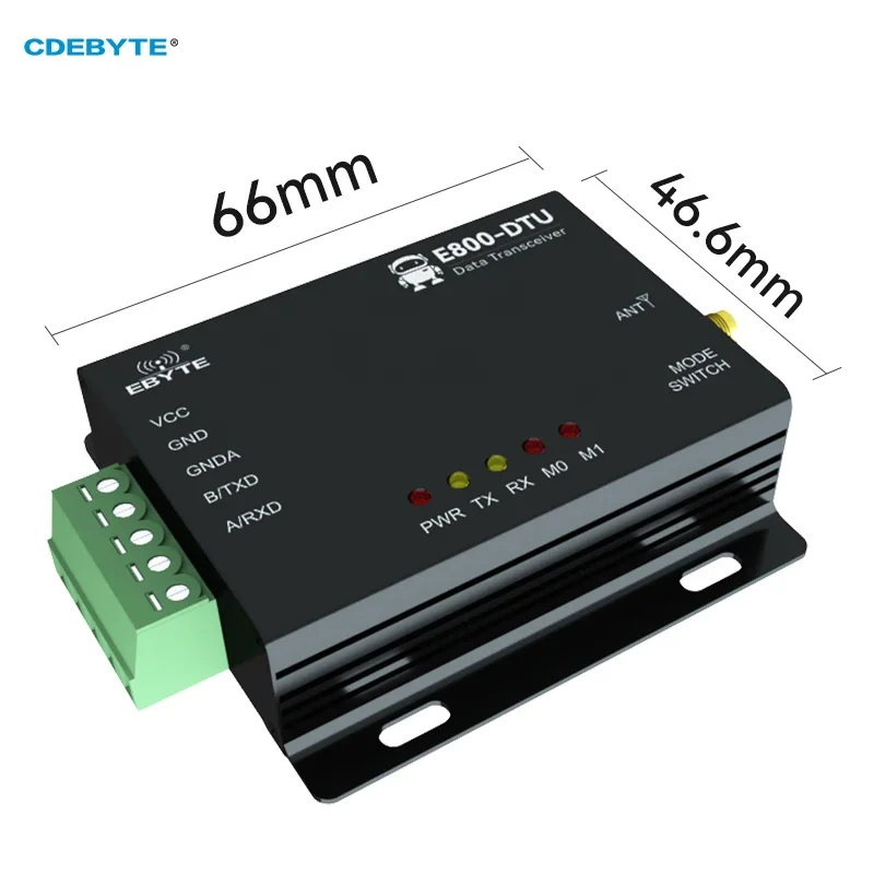 2ชิ้น/ล็อต433MHz RS485ไร้สาย LoRa ข้อมูลโมเด็ม20dBm 3Km ยาวระยะทาง FEC 100MW เครื่องส่งสัญญาณ E800-DTU(433L20-485)-V8