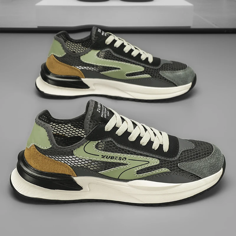 

Mens Shoes Casual Single Mesh Breathable Sneakers Slip On Summer Comfortable Running Shoes Fashion Walking Tennis Shoes