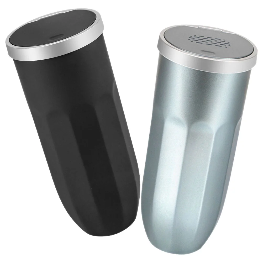 2 Pcs Car Trash Can for Cup Holder Bin Vehicle Waste Auto Essentials Dustbin Garbage Automotive Cans